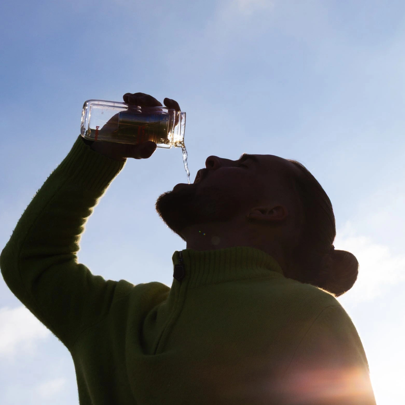 BOUTEILLE EN VERRE AVEC INFUSEUR